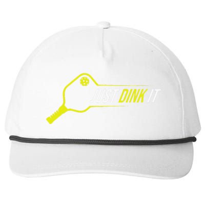 Pickleball Funny Just Dink It Pickleball Men Women Snapback Five-Panel Rope Hat