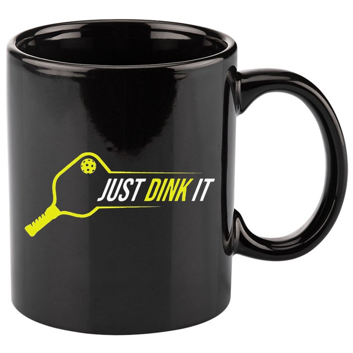Pickleball Funny Just Dink It Pickleball Men Women 11oz C Handle Ceramic Mug
