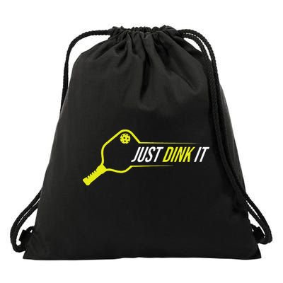 Pickleball Funny Just Dink It Pickleball Men Women Drawstring Bag