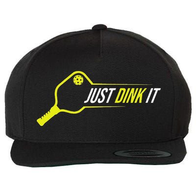 Pickleball Funny Just Dink It Pickleball Men Women Wool Snapback Cap
