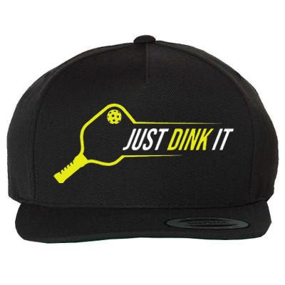 Pickleball Funny Just Dink It Pickleball Men Women Wool Snapback Cap