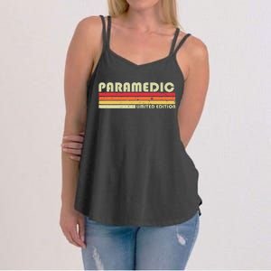 PARAMEDIC Funny Job Title Profession Birthday Worker Idea Women's Strappy Tank