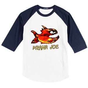 Pirana Fish Joe Funny Fishing Gift Baseball Sleeve Shirt