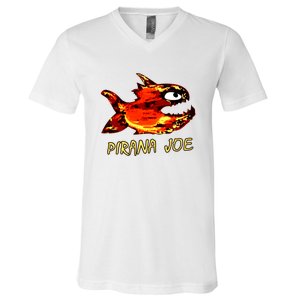 Pirana Fish Joe Funny Fishing Gift V-Neck T-Shirt