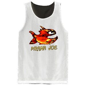 Pirana Fish Joe Funny Fishing Gift Mesh Reversible Basketball Jersey Tank