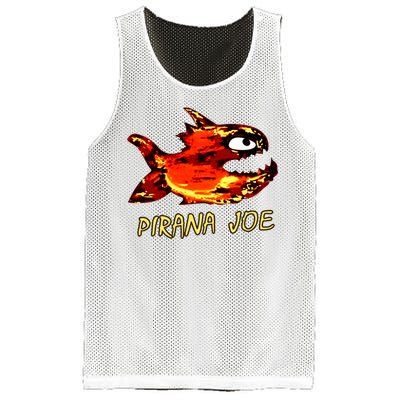 Pirana Fish Joe Funny Fishing Gift Mesh Reversible Basketball Jersey Tank