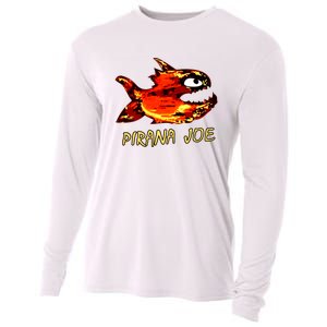 Pirana Fish Joe Funny Fishing Gift Cooling Performance Long Sleeve Crew