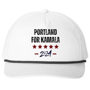 Portland For Kamala 2024 Dnc Kamala Harris Supporter Snapback Five-Panel Rope Hat