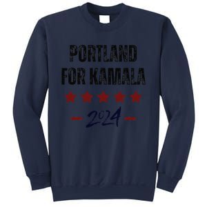 Portland For Kamala 2024 Dnc Kamala Harris Supporter Sweatshirt