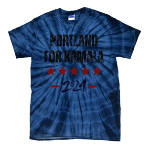 Portland For Kamala 2024 Dnc Kamala Harris Supporter Tie-Dye T-Shirt