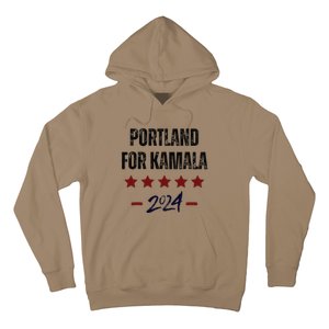 Portland For Kamala 2024 Dnc Kamala Harris Supporter Hoodie