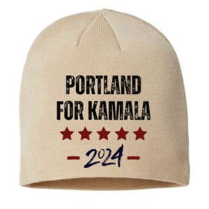 Portland For Kamala 2024 Dnc Kamala Harris Supporter Sustainable Beanie