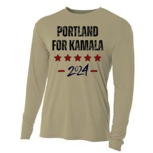 Portland For Kamala 2024 Dnc Kamala Harris Supporter Cooling Performance Long Sleeve Crew