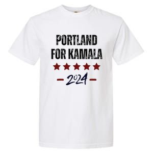 Portland For Kamala 2024 Dnc Kamala Harris Supporter Garment-Dyed Heavyweight T-Shirt