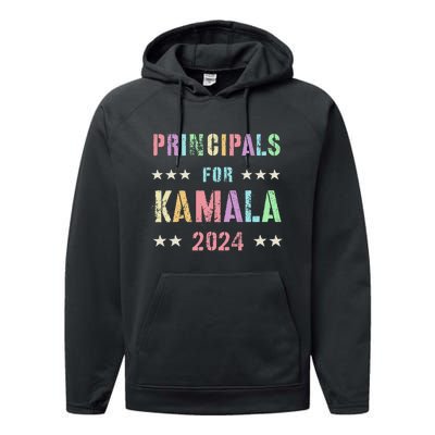 Principals For Kamala 2024 47th Joyful Warrior Performance Fleece Hoodie