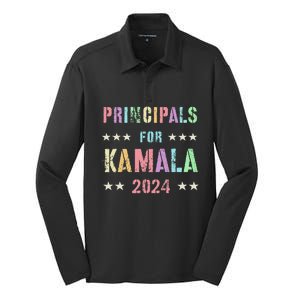 Principals For Kamala 2024 47th Joyful Warrior Silk Touch Performance Long Sleeve Polo