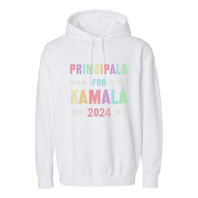 Principals For Kamala 2024 47th Joyful Warrior Garment-Dyed Fleece Hoodie