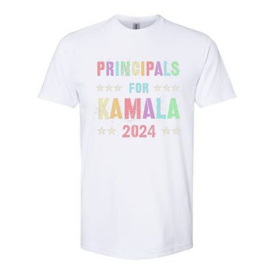 Principals For Kamala 2024 47th Joyful Warrior Softstyle CVC T-Shirt