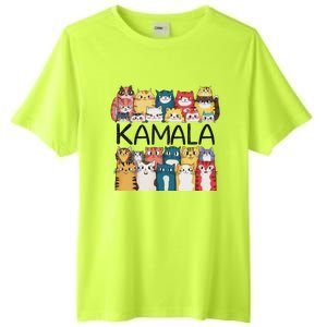 Positive Funny Kamala Harris Cat Lettering Design Tall Fusion ChromaSoft Performance T-Shirt