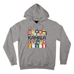 Positive Funny Kamala Harris Cat Lettering Design Tall Hoodie