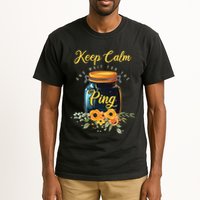Preserving Food Keep Calm And Wait For The Ping Home Canning Tall T-Shirt