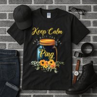 Preserving Food Keep Calm And Wait For The Ping Home Canning Tall T-Shirt