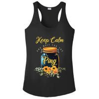 Preserving Food Keep Calm And Wait For The Ping Home Canning Ladies PosiCharge Competitor Racerback Tank