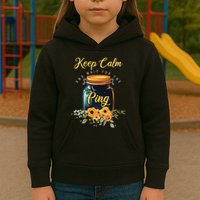 Preserving Food Keep Calm And Wait For The Ping Home Canning Kids Hoodie