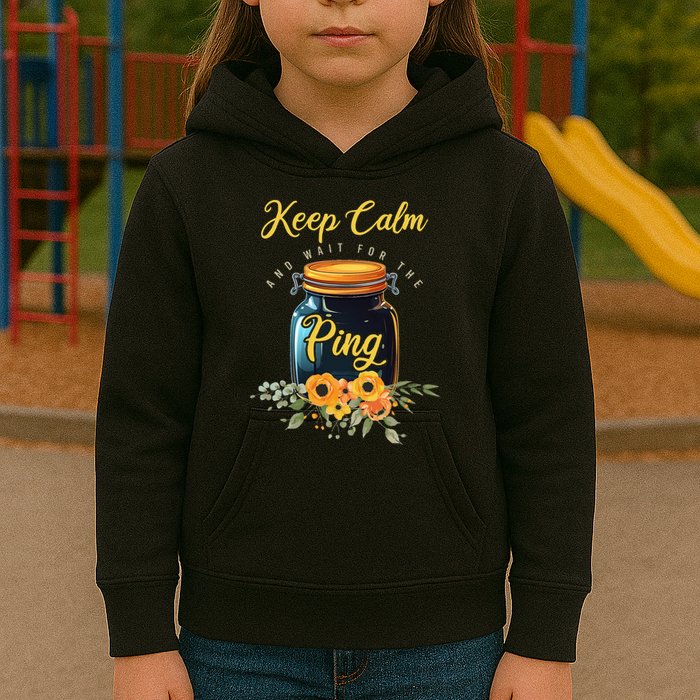 Preserving Food Keep Calm And Wait For The Ping Home Canning Kids Hoodie