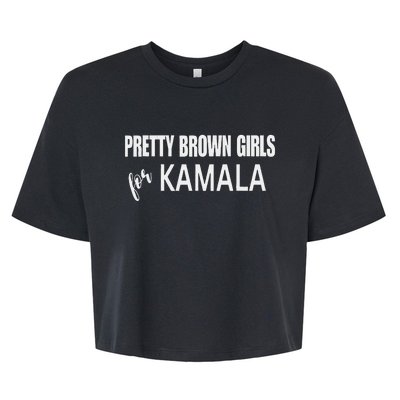 Pretty For Kamala Harris Harris Walz 2024 Bella+Canvas Jersey Crop Tee