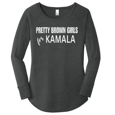 Pretty For Kamala Harris Harris Walz 2024 Women's Perfect Tri Tunic Long Sleeve Shirt