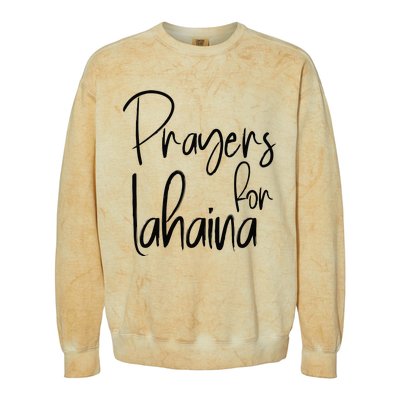 Prayers For Lahaina Praying For Maui Colorblast Crewneck Sweatshirt