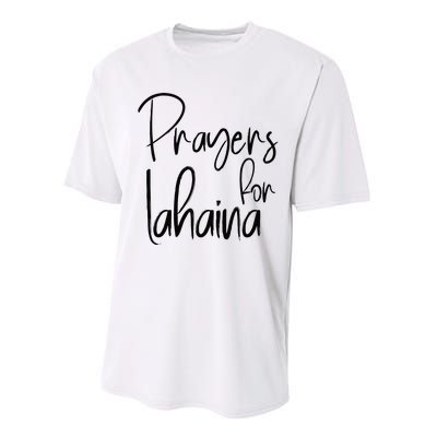 Prayers For Lahaina Praying For Maui Performance Sprint T-Shirt