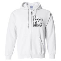 Prayers For Lahaina Praying For Maui Full Zip Hoodie