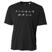 Pickleball Friends Logo Pickle Ball Fans Vintage Cooling Performance Crew T-Shirt