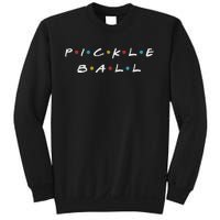 Pickleball Friends Logo Pickle Ball Fans Vintage Sweatshirt