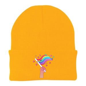 Pride Flag Lgbtq Love Gift Knit Cap Winter Beanie