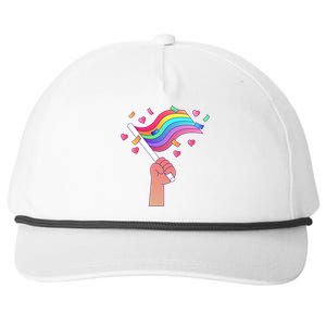 Pride Flag Lgbtq Love Gift Snapback Five-Panel Rope Hat