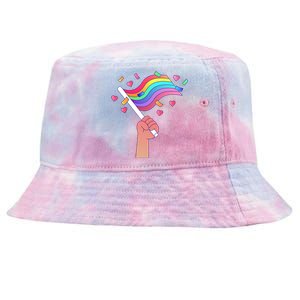 Pride Flag Lgbtq Love Gift Tie-Dyed Bucket Hat