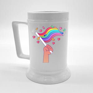 Pride Flag Lgbtq Love Gift Beer Stein