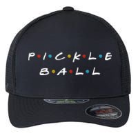 Pickleball Friends Logo Pickle Ball Fans Vintage Flexfit Unipanel Trucker Cap