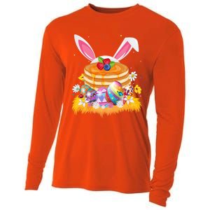 Pancake Food Lover Easter Egg Funny Pancake Easter Sunday Cute Gift Cooling Performance Long Sleeve Crew