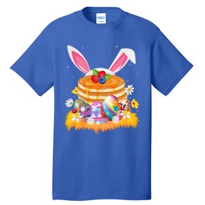 Pancake Food Lover Easter Egg Funny Pancake Easter Sunday Cute Gift Tall T-Shirt