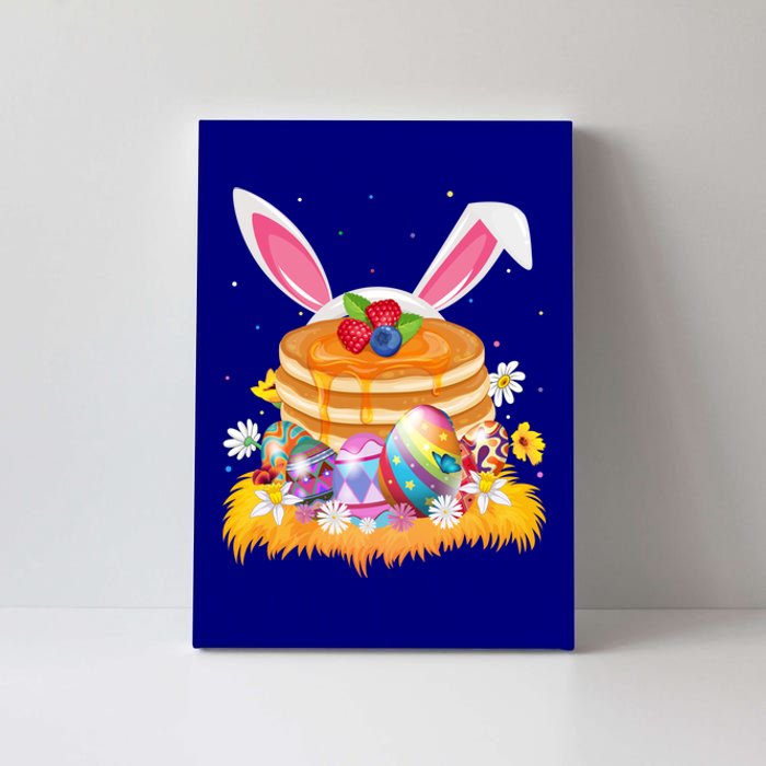 Pancake Food Lover Easter Egg Funny Pancake Easter Sunday Cute Gift Canvas