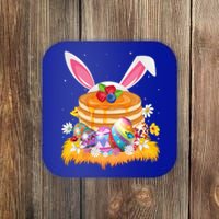 Pancake Food Lover Easter Egg Funny Pancake Easter Sunday Cute Gift Coaster