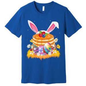 Pancake Food Lover Easter Egg Funny Pancake Easter Sunday Cute Gift Premium T-Shirt