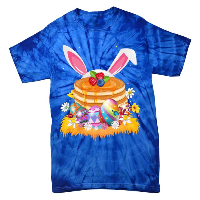 Pancake Food Lover Easter Egg Funny Pancake Easter Sunday Cute Gift Tie-Dye T-Shirt