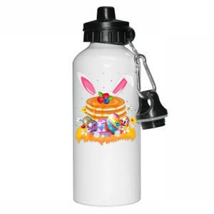 Pancake Food Lover Easter Egg Funny Pancake Easter Sunday Cute Gift Aluminum Water Bottle