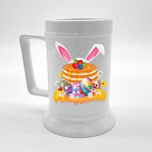 Pancake Food Lover Easter Egg Funny Pancake Easter Sunday Cute Gift Beer Stein