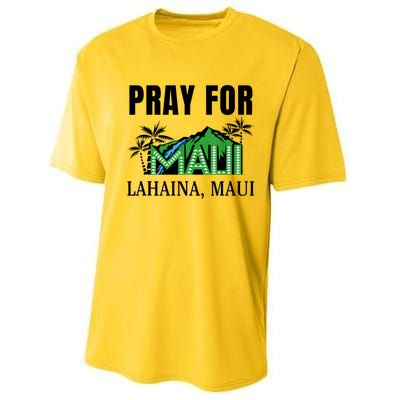 Pray For Lahaina Maui Hawaii Strong Wildfire Support Performance Sprint T-Shirt